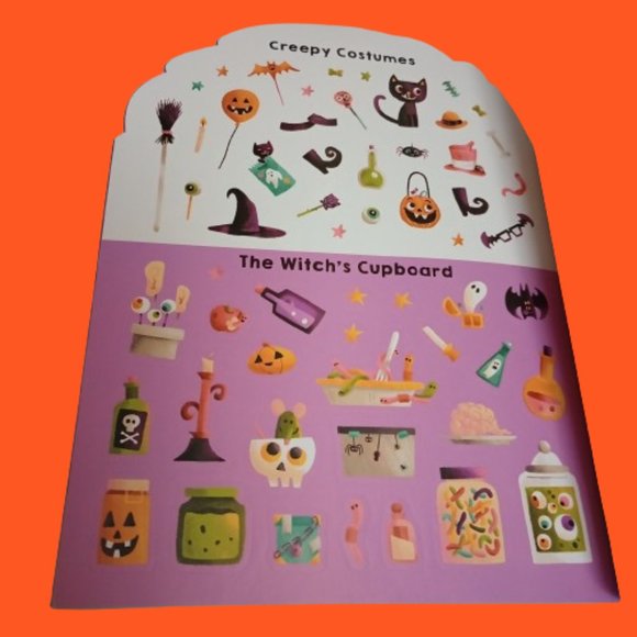 2 Halloween Sticker Books Halloween (Window Stickies) and Sticker Friends - Picture 9 of 9